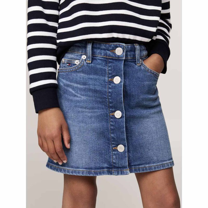 Tommy Hilfiger Button Through Denim Skirt 6-7Y image number 2